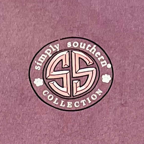 SIMPLY SOUTHERN "Dog Kisses" Longsleeved T-Shirt EUC SIZE XL - Picture 4 of 4